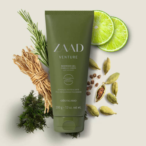O Boticário Shower Gel Cabelo E Corpo Zaad Venture 200g